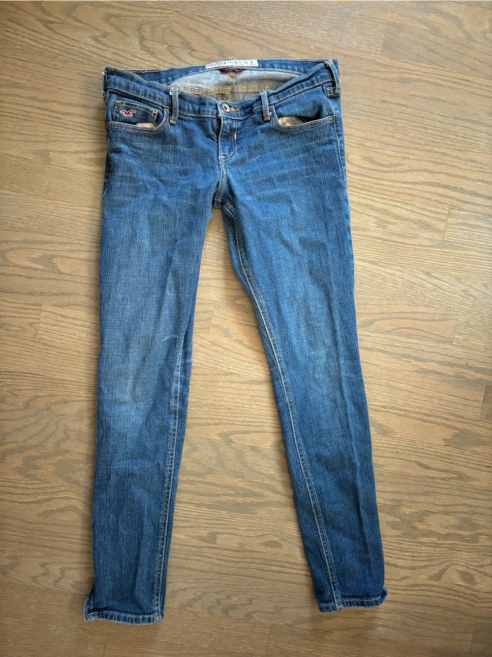 Vintage Y2K Hollister Skinny low rise stretch Jeans Zipper Ankle women’s size 5